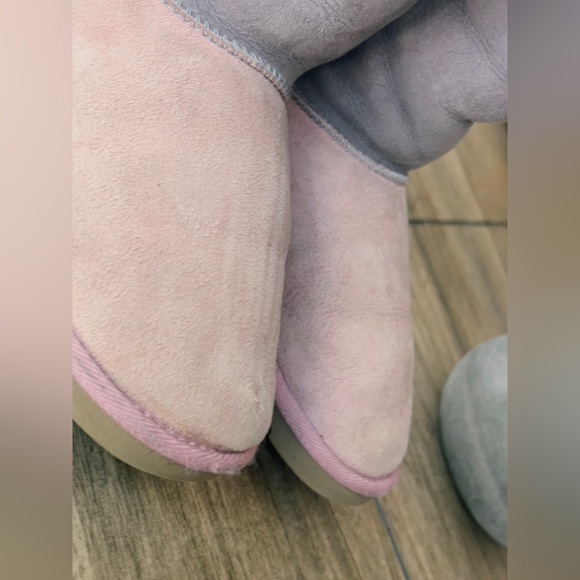 UGG AUSTRALIA WINTER SUEDE LIGHT PINK BOOTS SIZE 4 - Picture 14 of 15